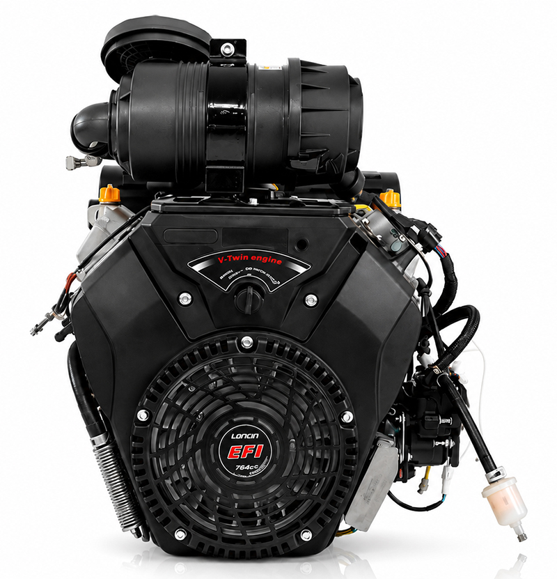 Двигатель Loncin H765i (LC2V80FD-EFI) цилиндр в/ф (Е type) D28,575 мм (с механич.приводом дрос.засл)