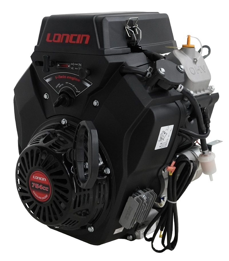 Двигатель Loncin LC2V80FD (H type) V-образн,764 см3, D25 мм, 20А руч. и эл.запуск (без глушителя)
