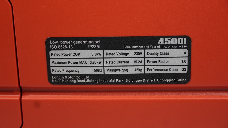 Генератор Loncin LC4500i