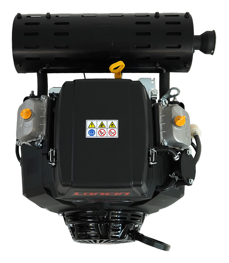 Двигатель Loncin LC2V80FD (H type) V-образн,764 см куб, D25 мм,20А руч и эл/зап(тросовое управление)