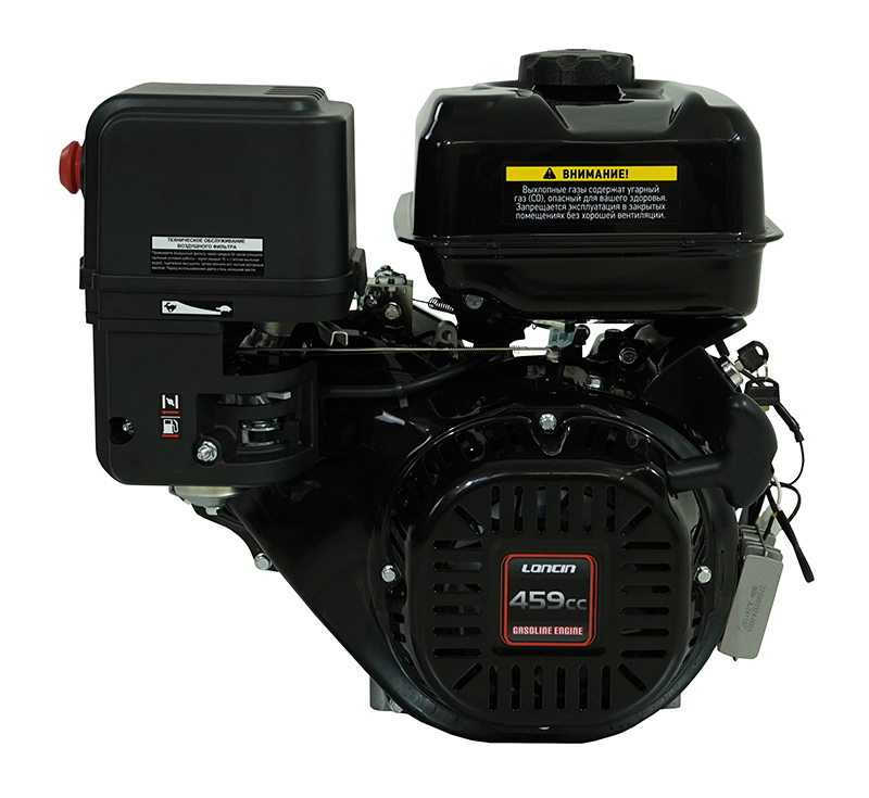 Двигатель Loncin LC192FD (A type) D25  7А (без глушителя)