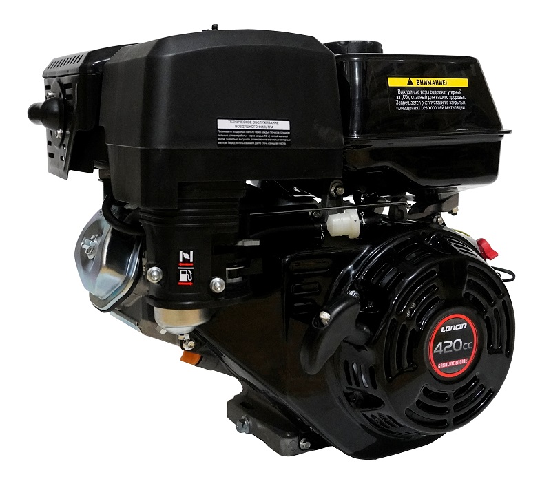 Двигатель Loncin G420F (B type) конусный вал 45.5мм 
