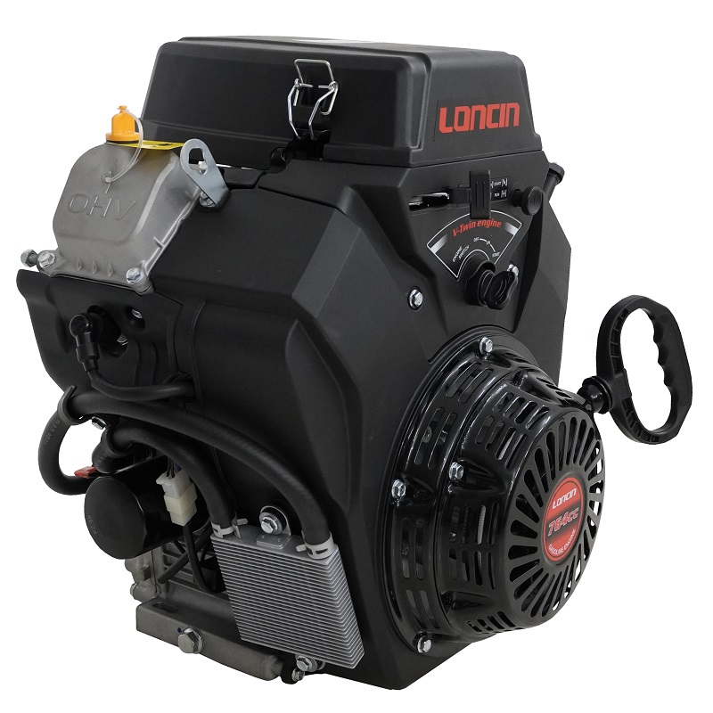 Двигатель Loncin LC2V80FD (H type) V-образн,764 см3, D25 мм, 20А руч. и эл.запуск (без глушителя)
