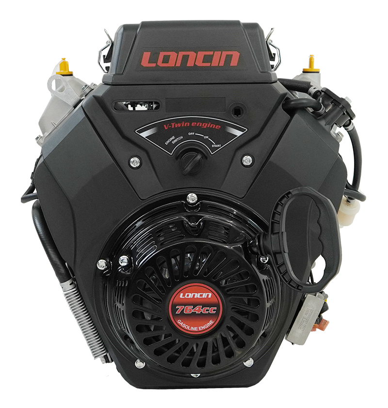 Двигатель Loncin LC2V80FD (H type) V-образн,764 см3, D25 мм, 20А руч. и эл.запуск (б/глуш)(трос.упр)