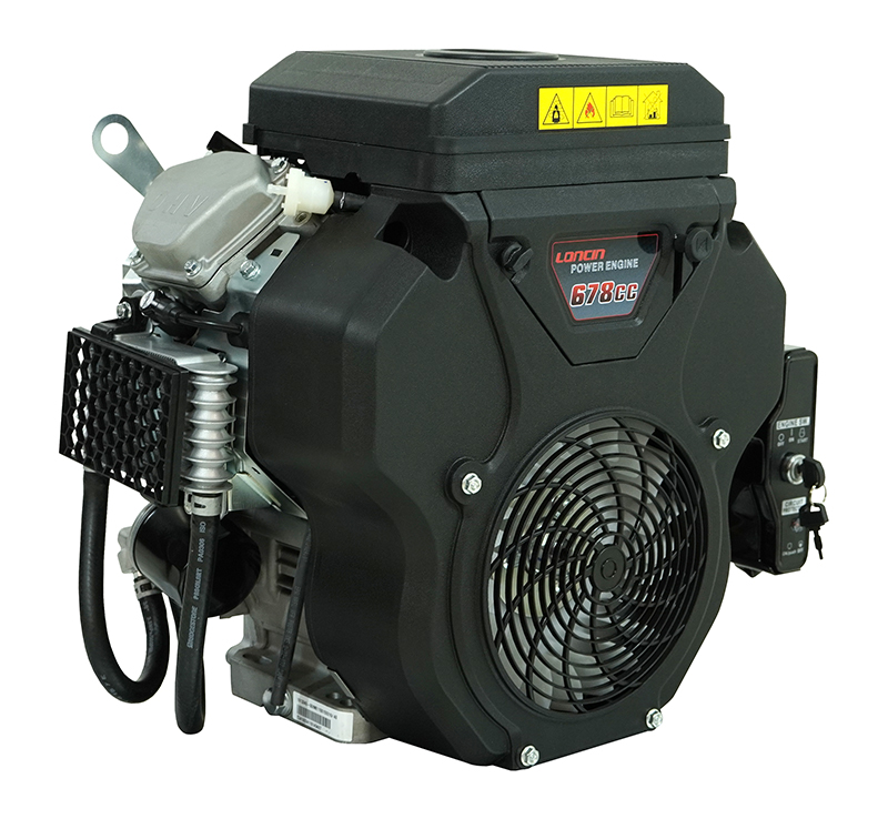 Двигатель Loncin LC2V78FD-2 (H type) (V-образн, 678 см куб, D25 мм 20А электрозапуск) (без глушит)