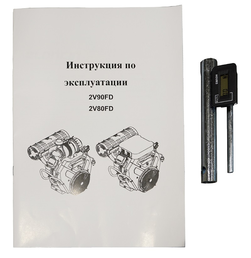 Двигатель Loncin LC2V80FD (H type) V-образн,764 см3, D25 мм, 20А руч. и эл.запуск (без глушителя)